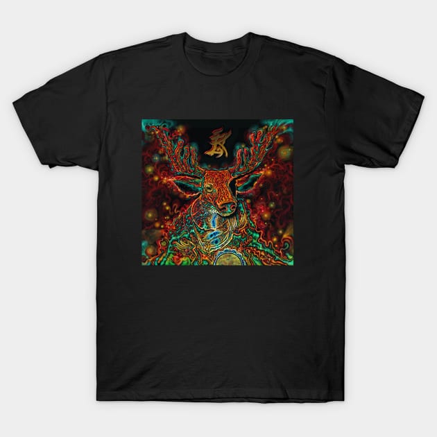 cosmic ika deer T-Shirt by SEIDEL